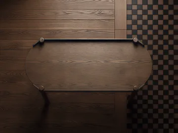 Woody table 50x105 cm - Dark stained oak - Cooee Design