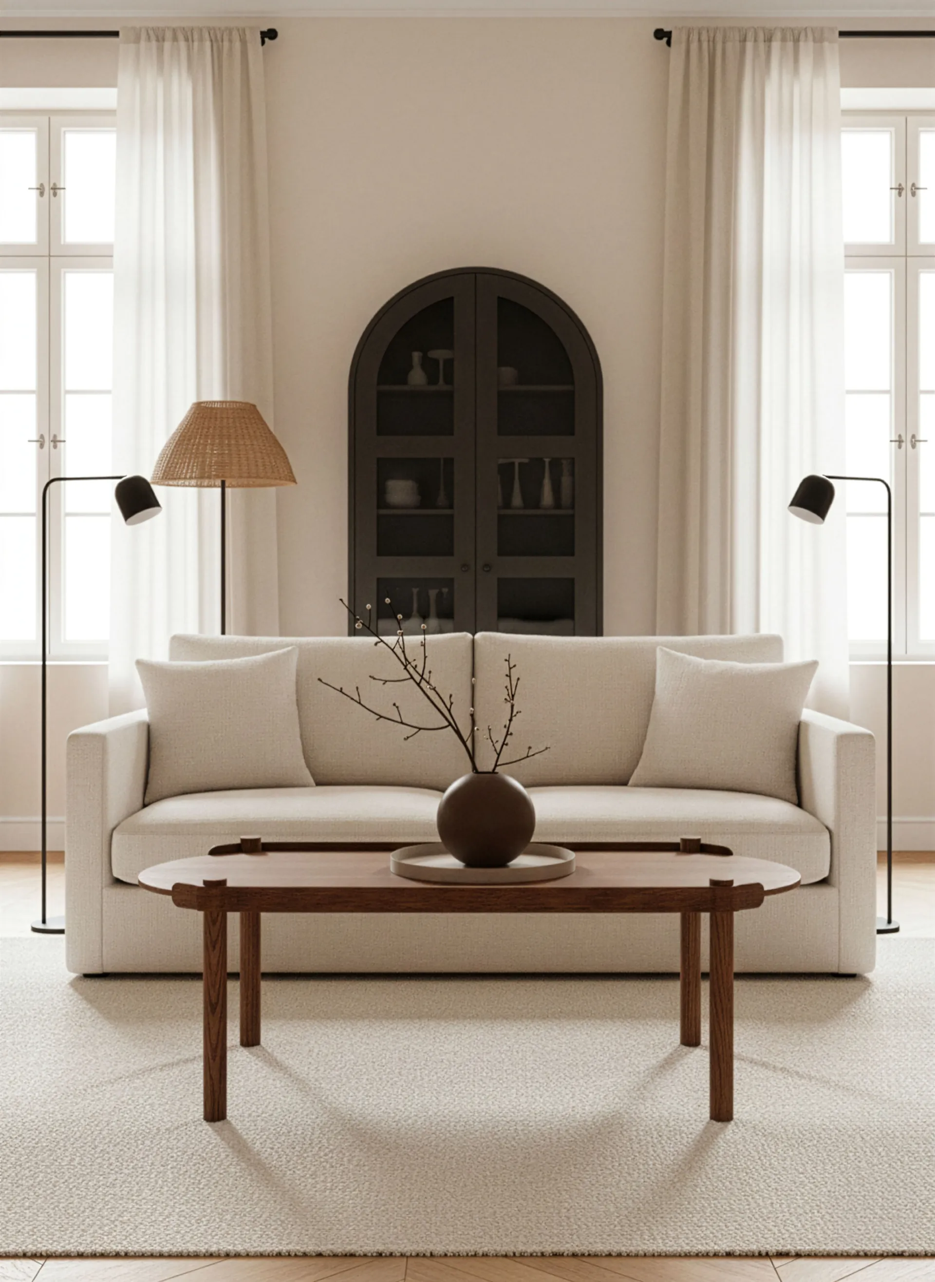 Woody table 50x105 cm, Dark stained oak Cooee Design