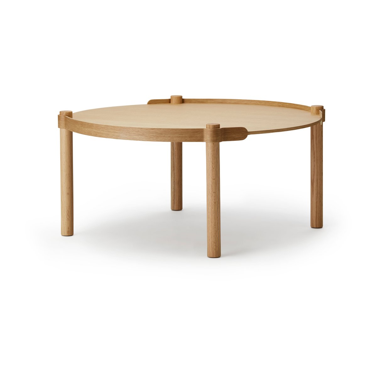 Cooee Design Woody table o80 cm Oak | Scandinavian Design | Coffee tables | Brown