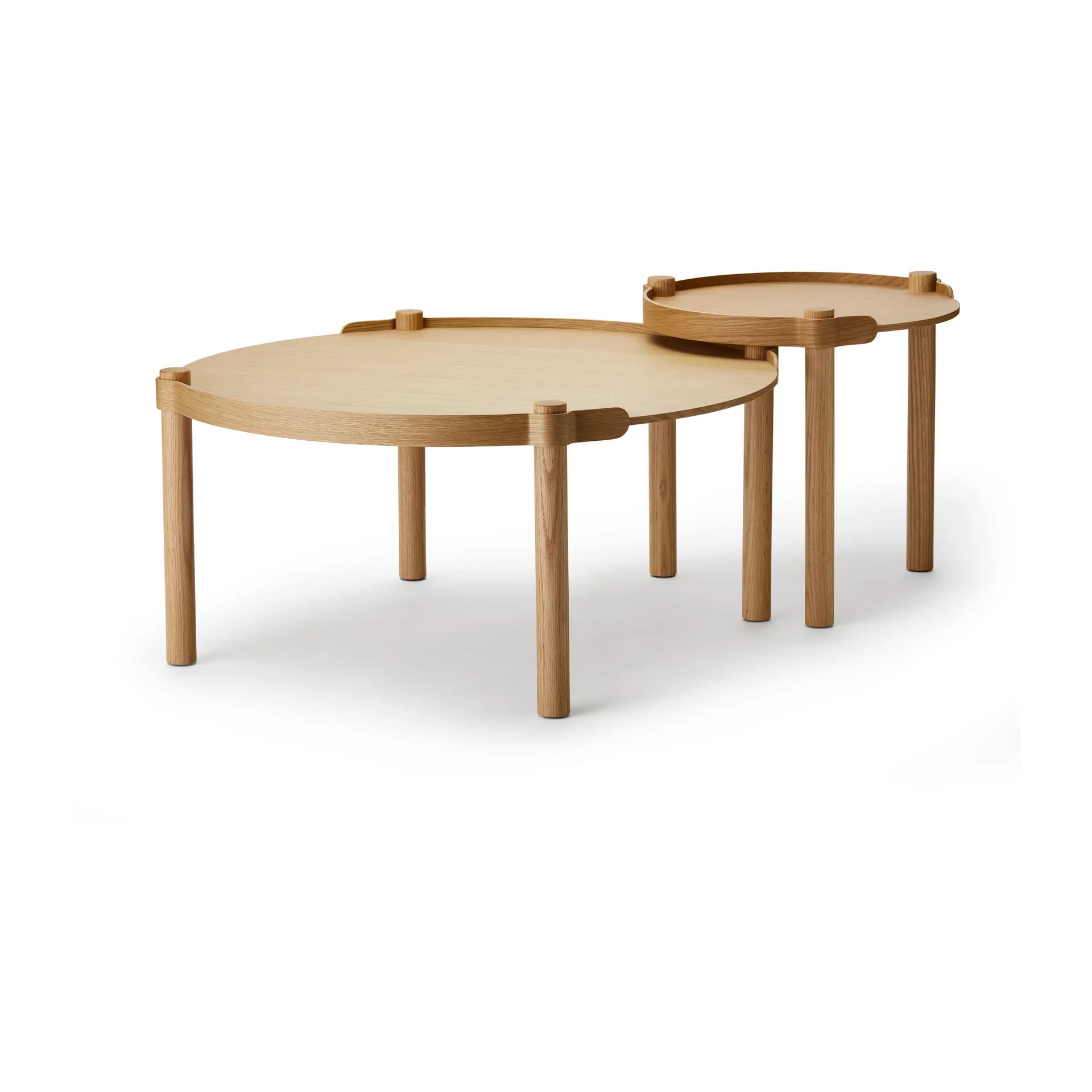 Woody table Ø80 cm, Oak Cooee Design