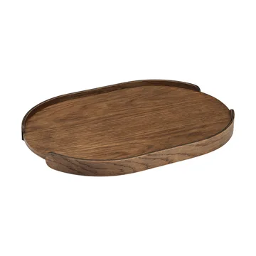 Woody tray - Dark stained oak, 28x40 cm - Cooee Design