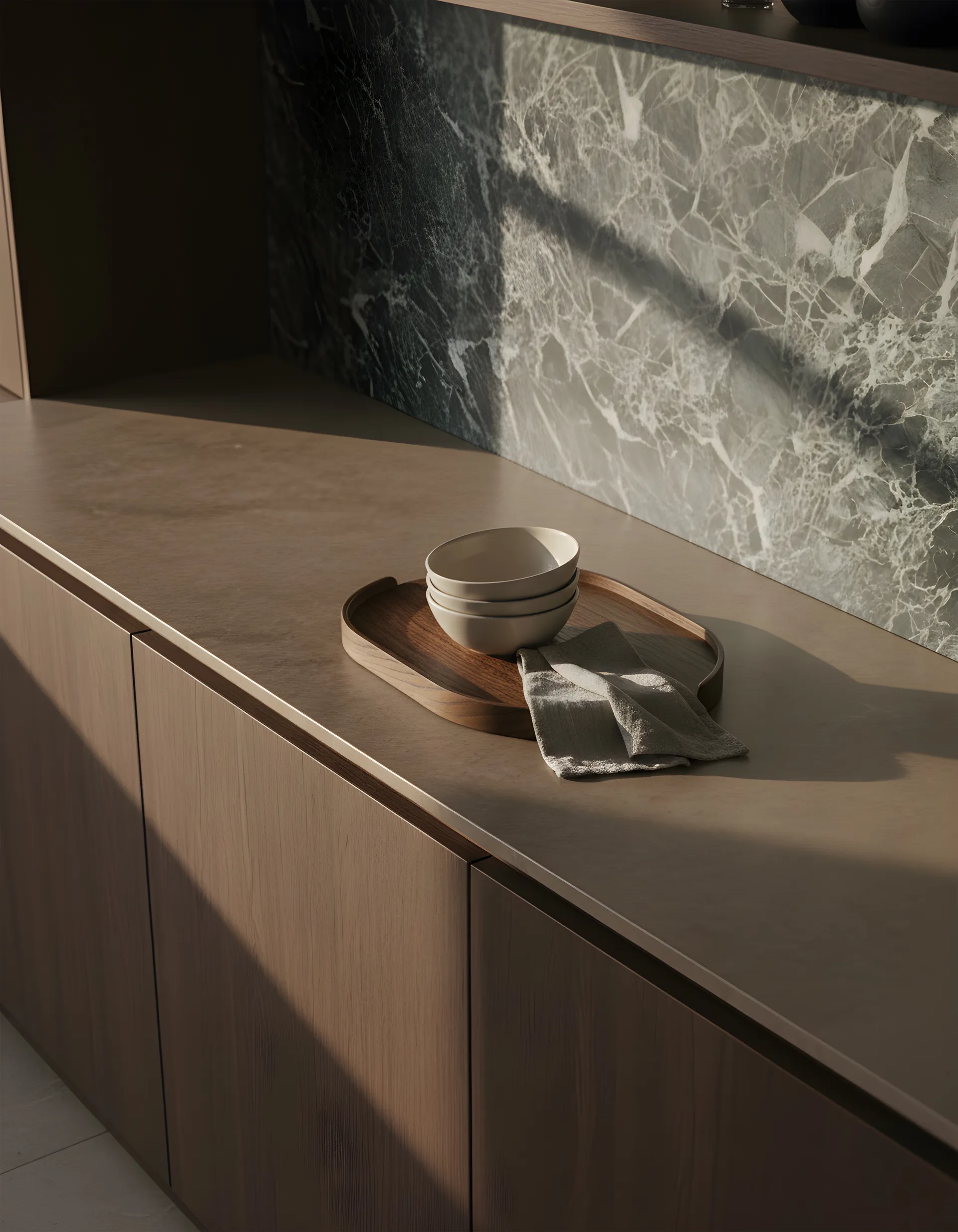 Woody tray, Dark stained oak, 28x40 cm Cooee Design