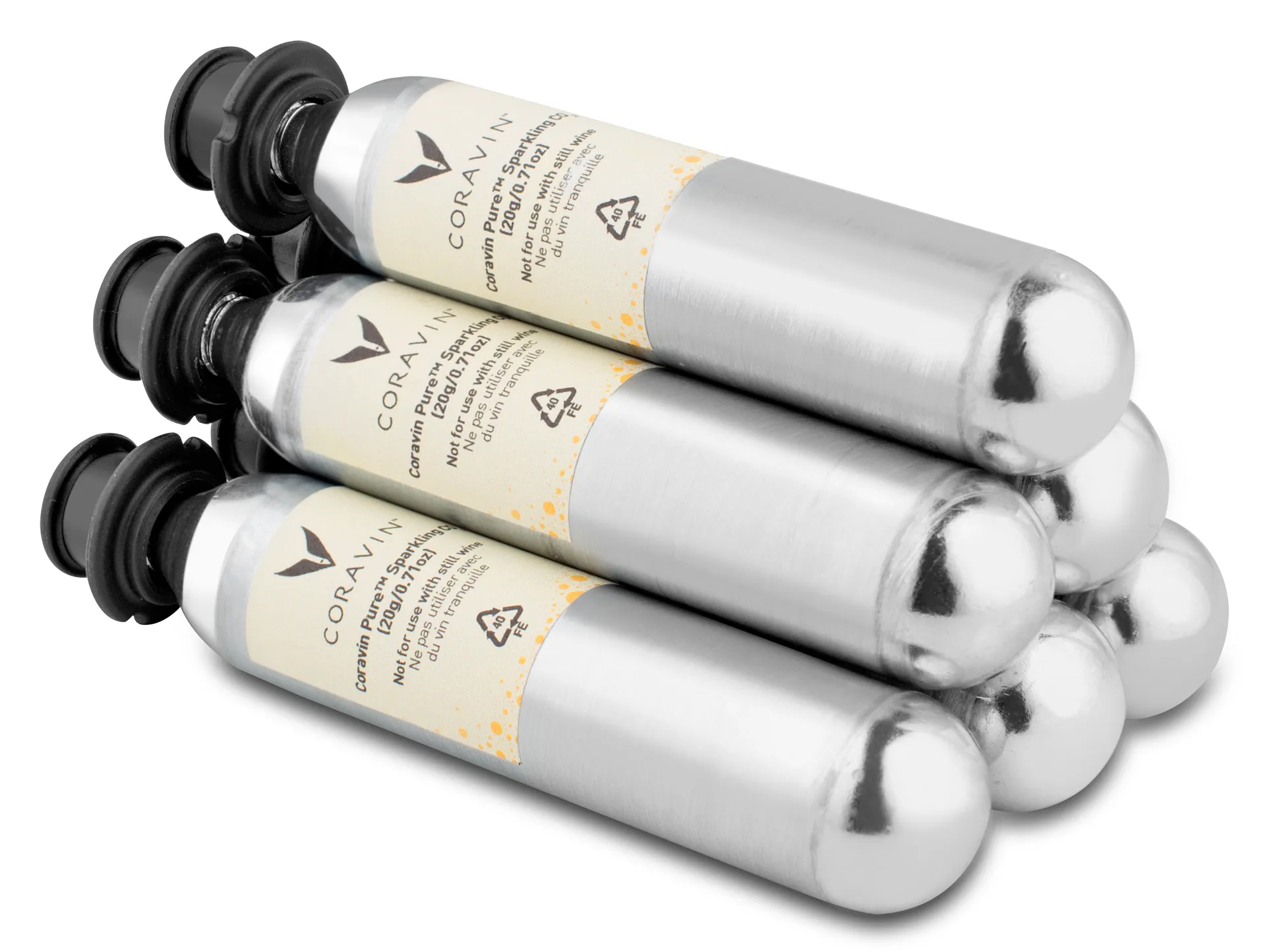 CO2 Cartridges for Bubbles, 6-pack Coravin
