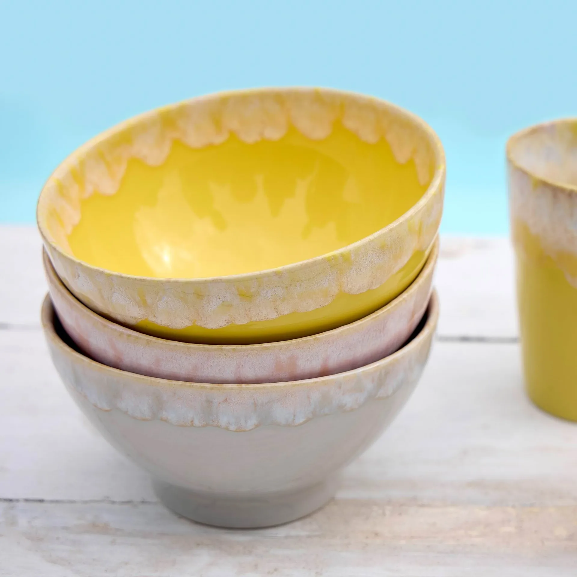 Latte bowl, Grey, 55 cl, 4-pack Costa Nova