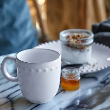 Pearl mug - White, 37 cl - Costa Nova