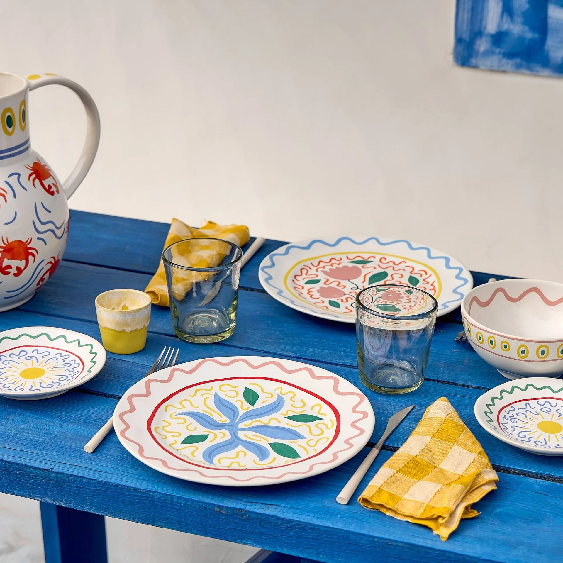 Summer Bliss dinner plate, Comporta, Ø24 cm Costa Nova