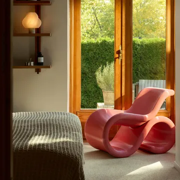 Éclair chair lounge chair - Bubblegum - Crème Atelier