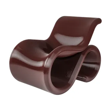 Éclair chair lounge chair - Cherry - Crème Atelier