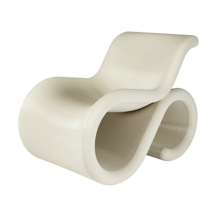 Éclair chair lounge chair - Cream - Crème Atelier