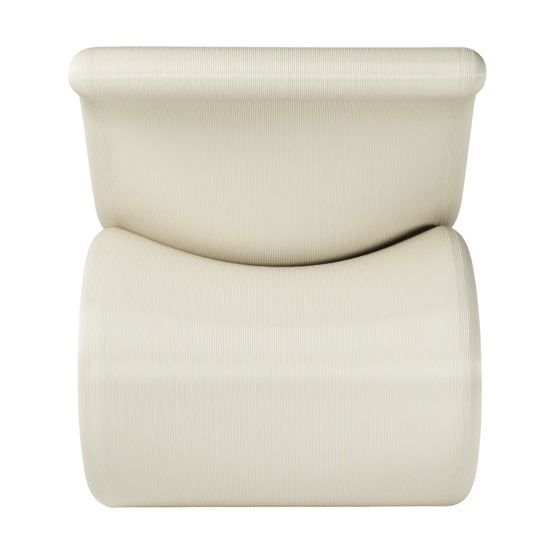 Éclair chair lounge chair, Cream Crème Atelier