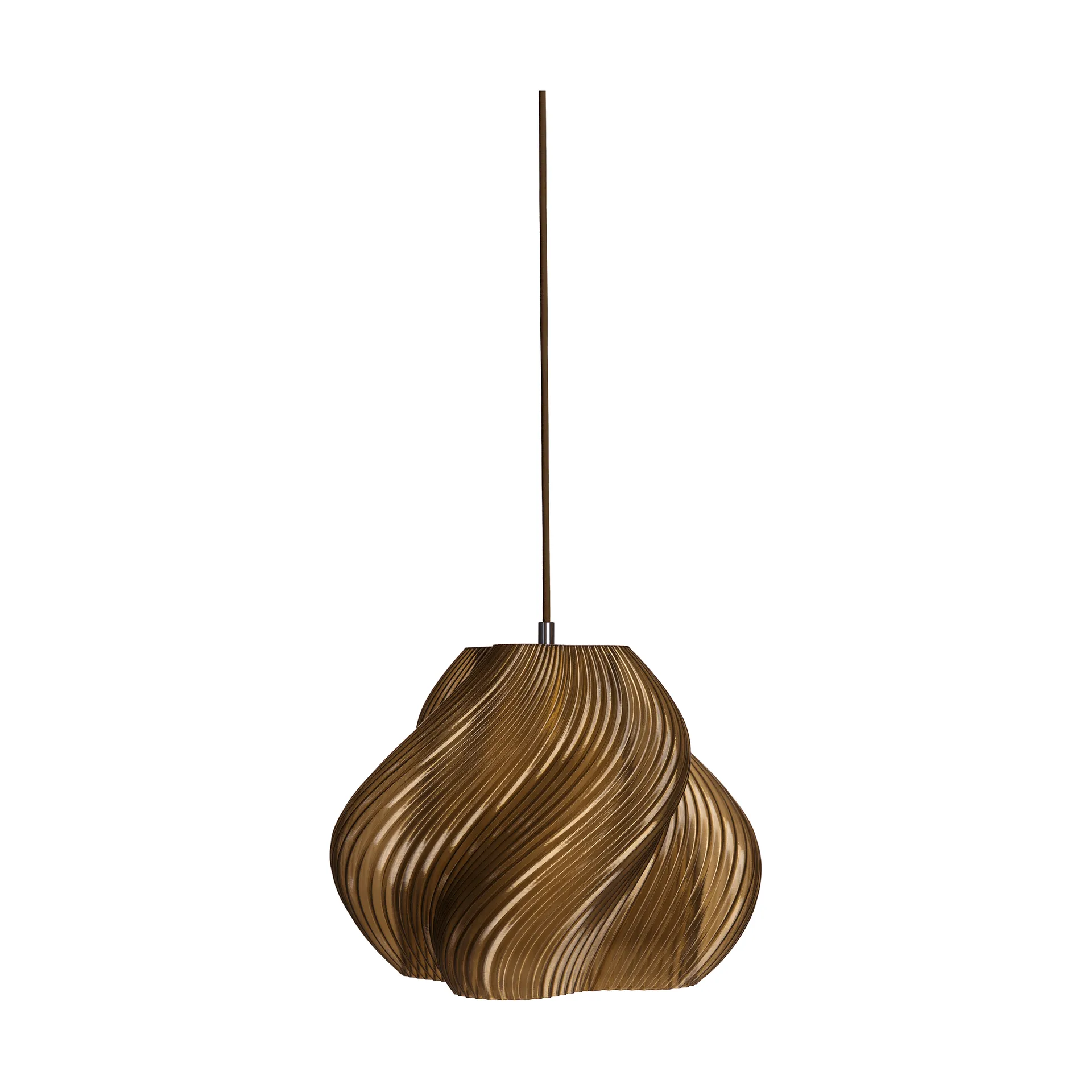 Soft Serve pendant, Caramel-chrome, 02, 25 cm Crème Atelier