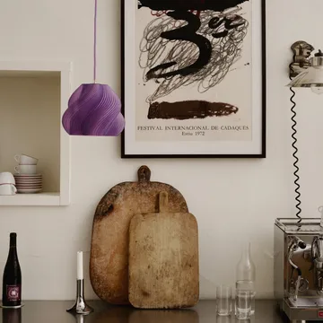 Soft Serve pendant - Lavender sorbet-brass, 01, 20 cm - Crème Atelier