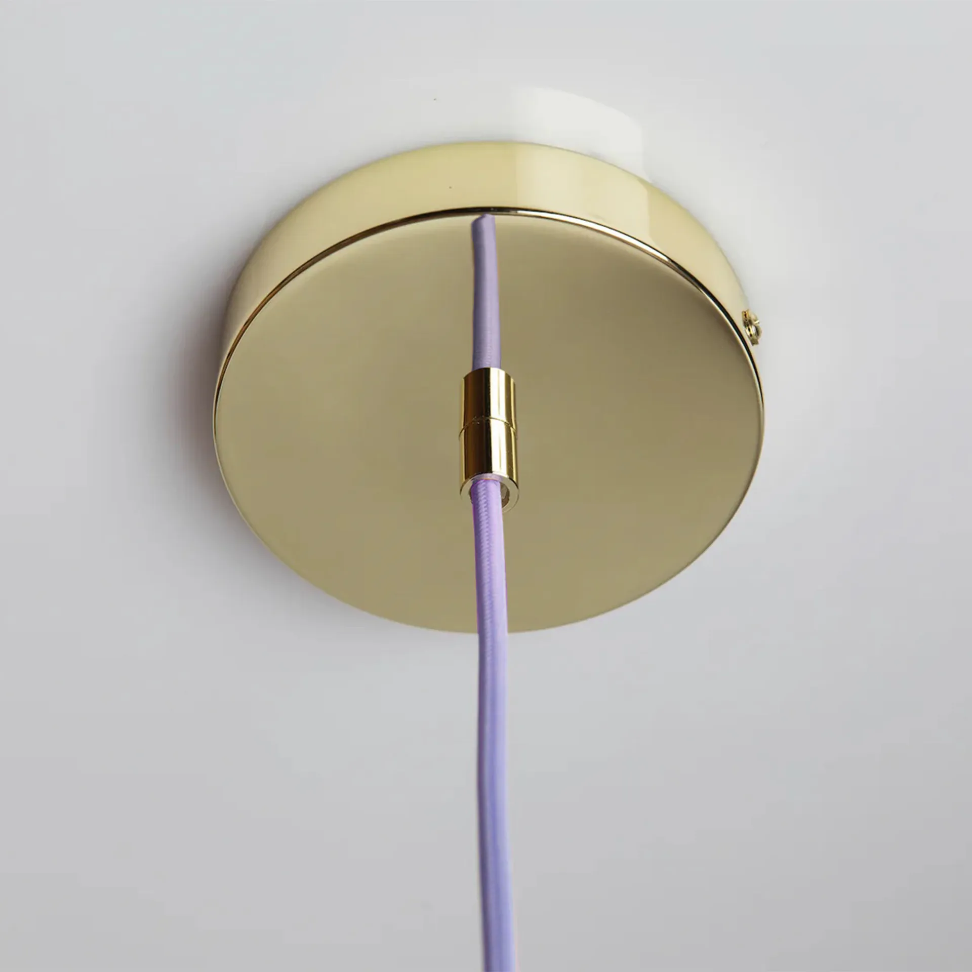 Soft Serve pendant, Lavender sorbet-brass, 02, 25 cm Crème Atelier
