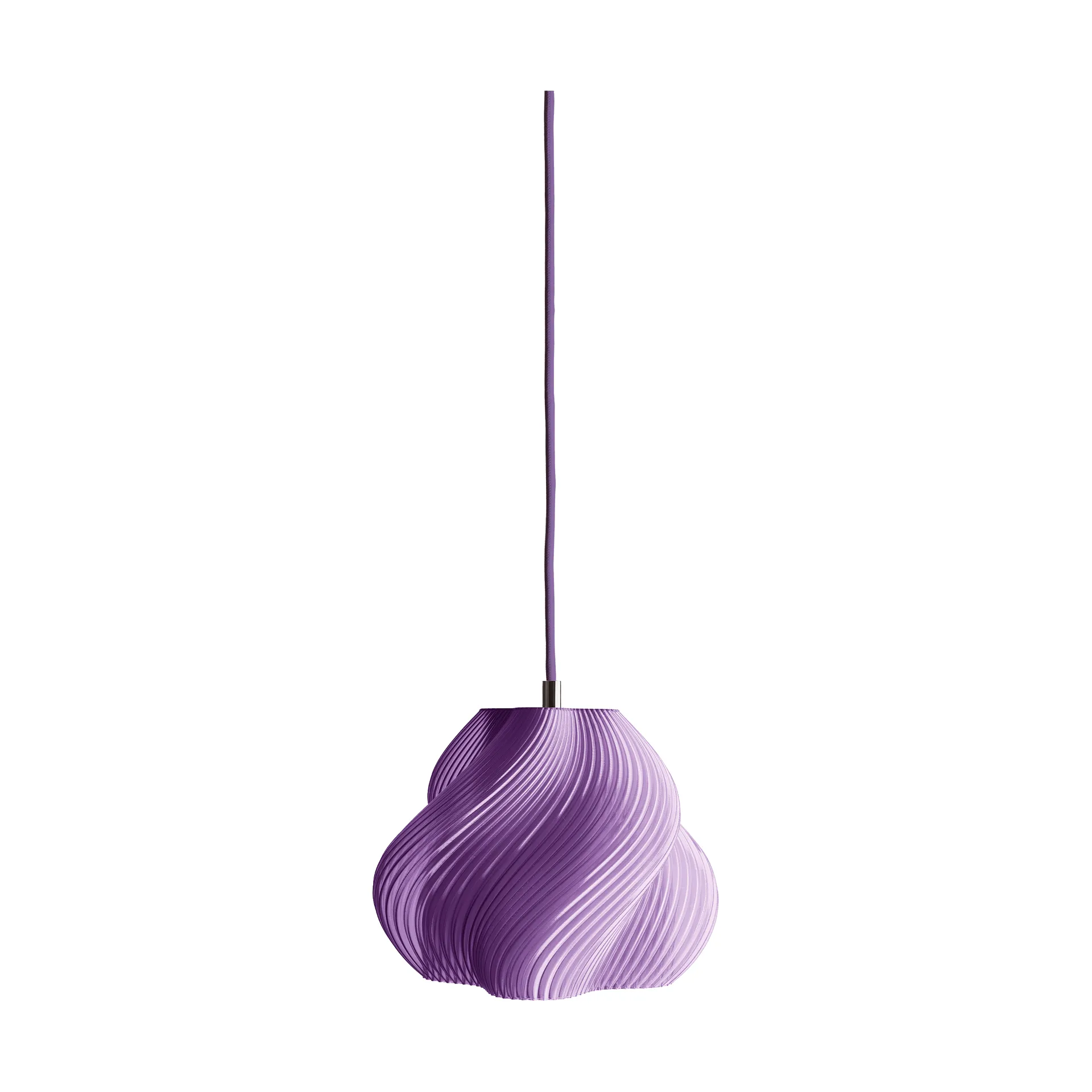 Soft Serve pendant, Lavender sorbet-chrome, 01, 20 cm Crème Atelier