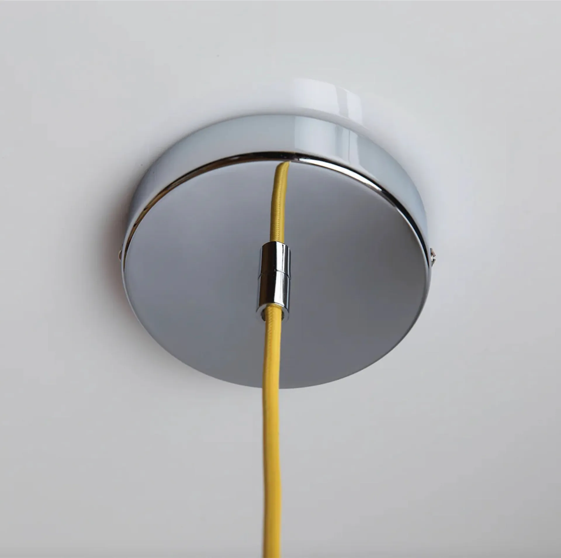 Soft Serve pendant, Limoncello sorbet-chrome, 02, 25 cm Crème Atelier