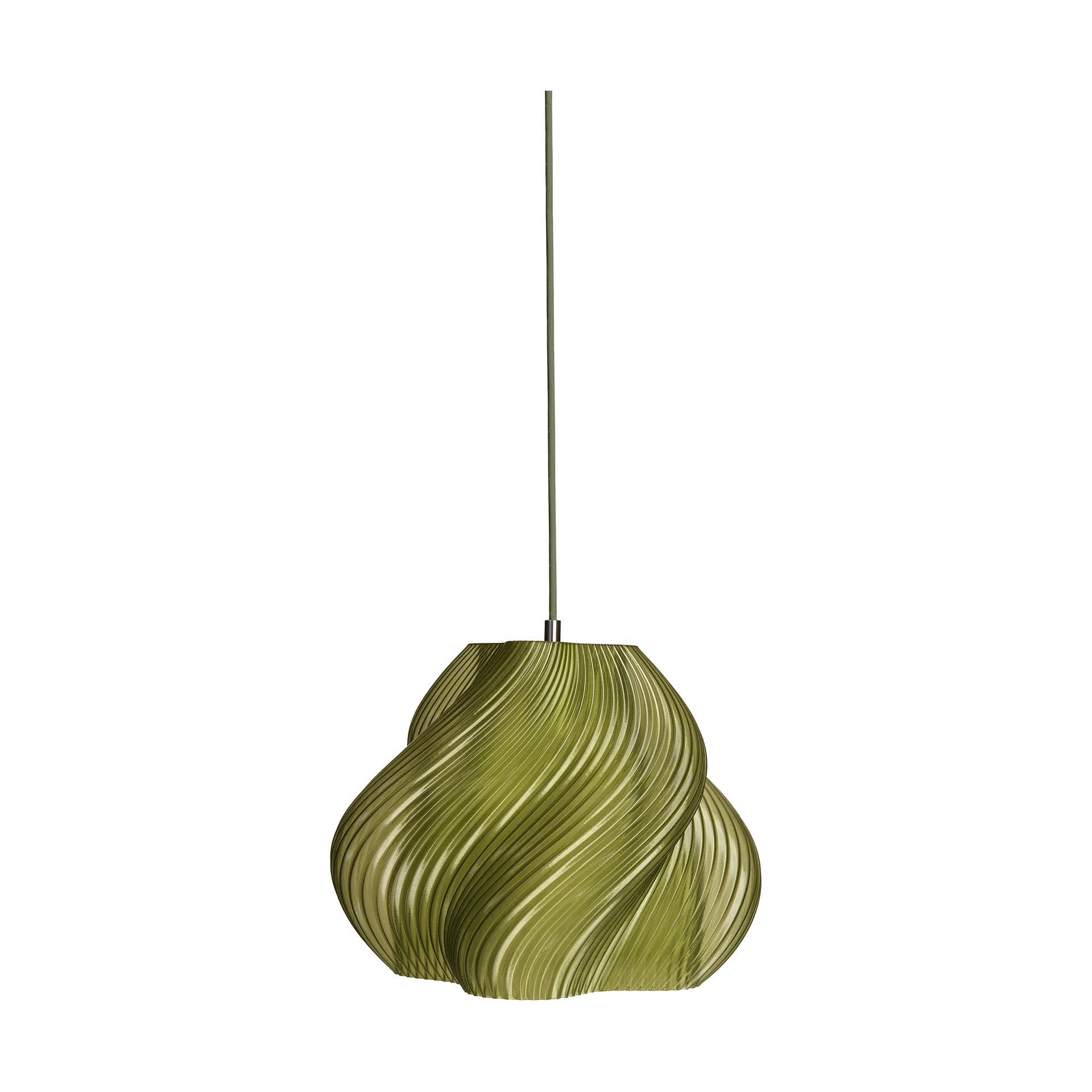 Soft Serve pendant, Olive-chrome, 02, 25 cm Crème Atelier