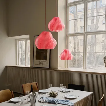 Soft Serve pendant - Peach sorbet-brass, 01, 20 cm - Crème Atelier