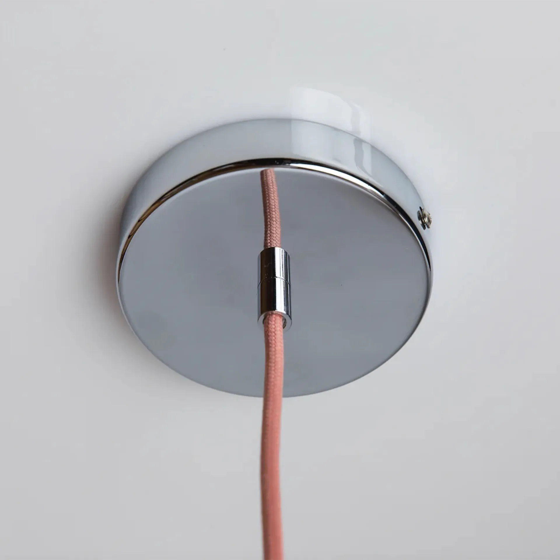 Soft Serve pendant, Peach sorbet-chrome, 02, 25 cm Crème Atelier