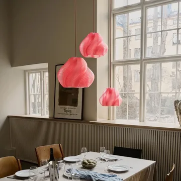 Soft Serve pendant - Peach sorbet-chrome, 02, 25 cm - Crème Atelier