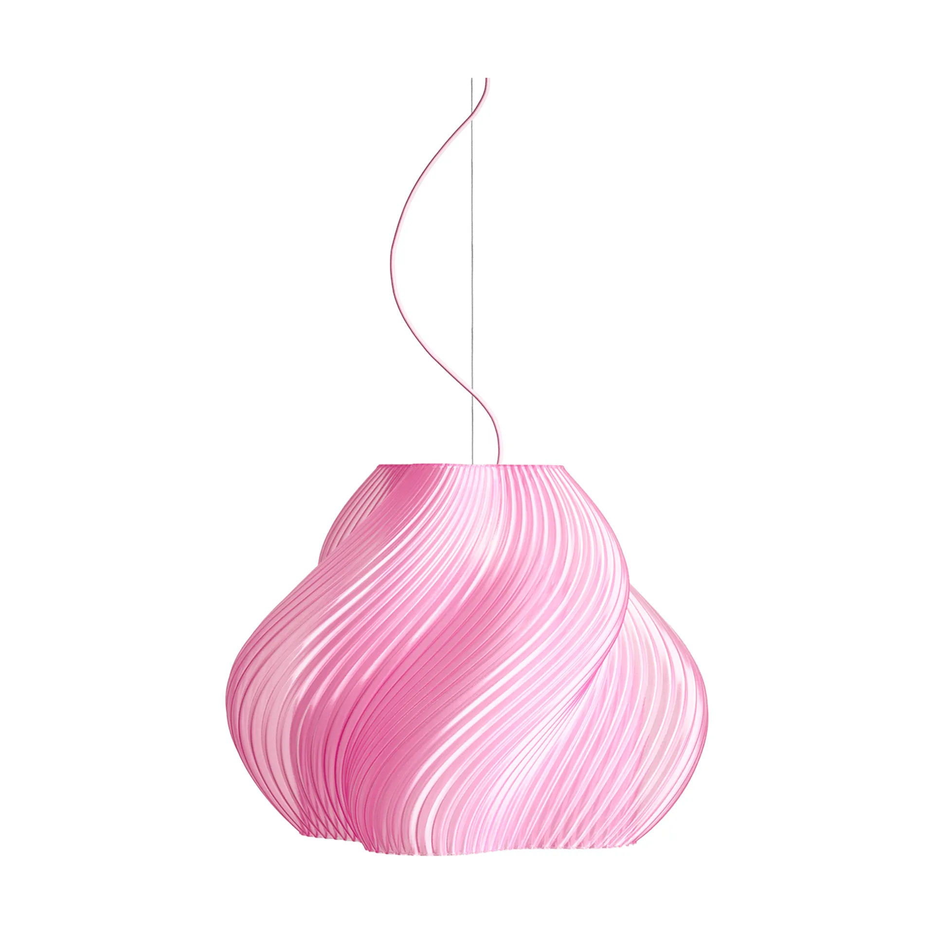 Soft Serve pendant, Rose sorbet-brass, Mega, 60 cm Crème Atelier
