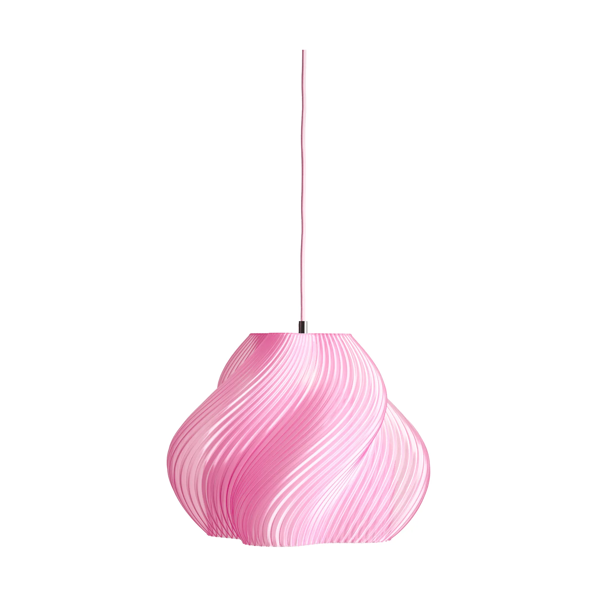Soft Serve pendant, Rose sorbet-chrome, 03, 30 cm Crème Atelier