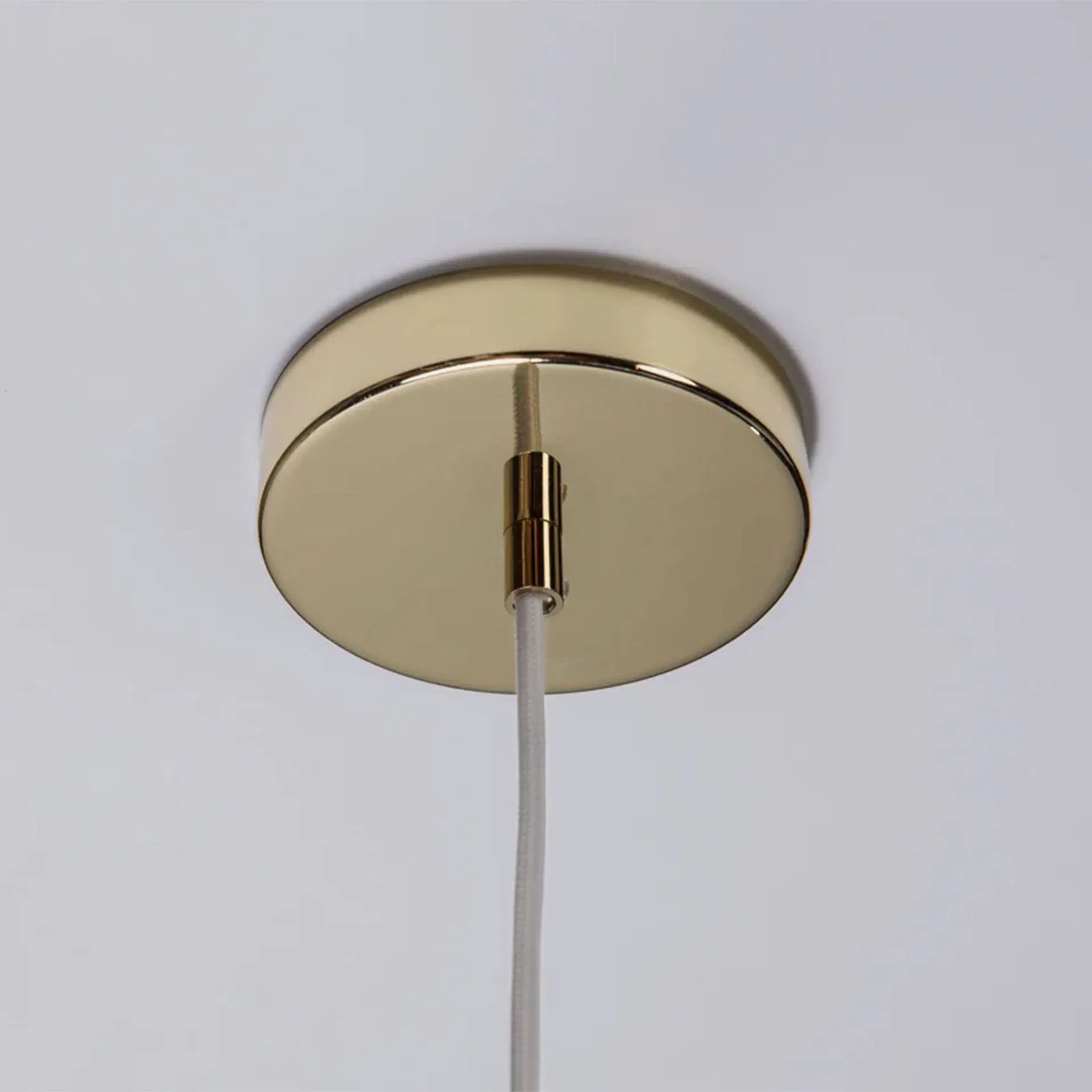 Soft Serve pendant, White-brass, 01, 20 cm Crème Atelier