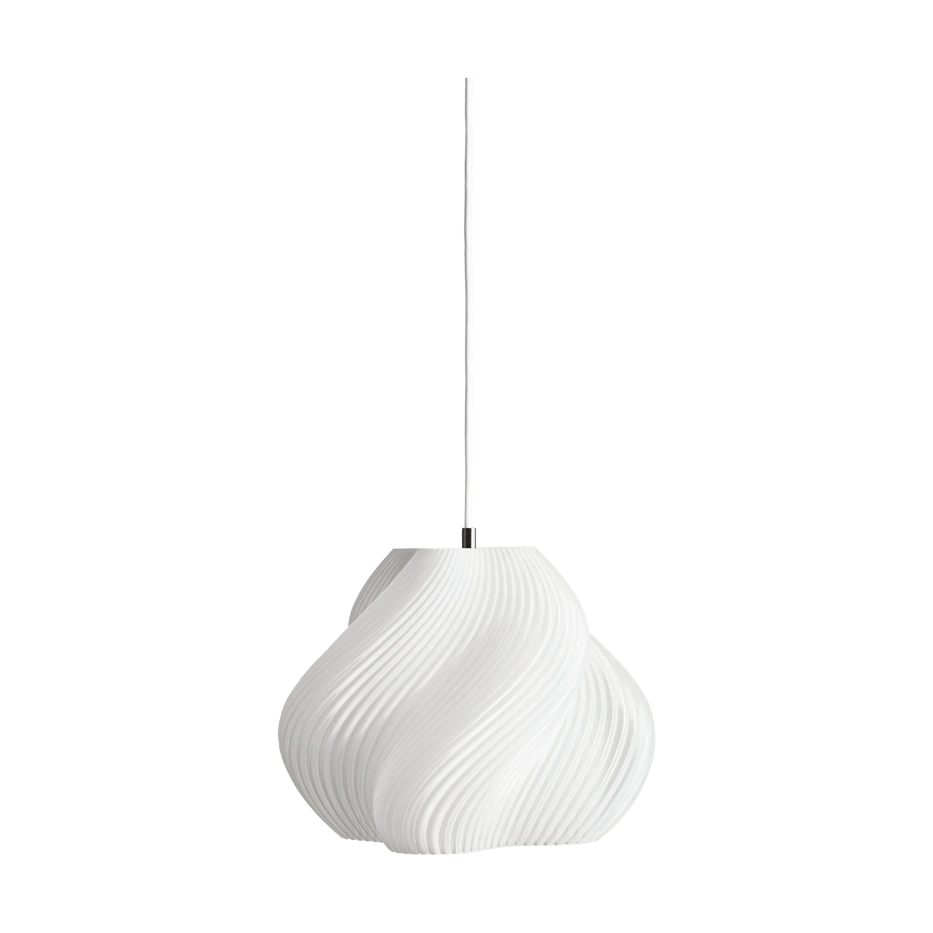 Soft Serve pendant, White-brass, 02, 25 cm Crème Atelier