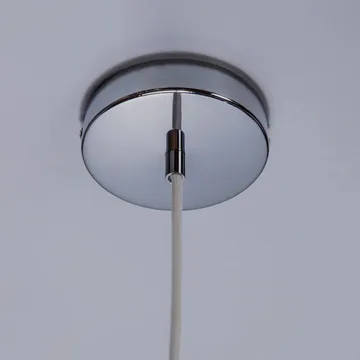 Soft Serve pendant - White-chrome, 01, 20 cm - Crème Atelier