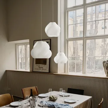 Soft Serve pendant - White-chrome, 01, 20 cm - Crème Atelier