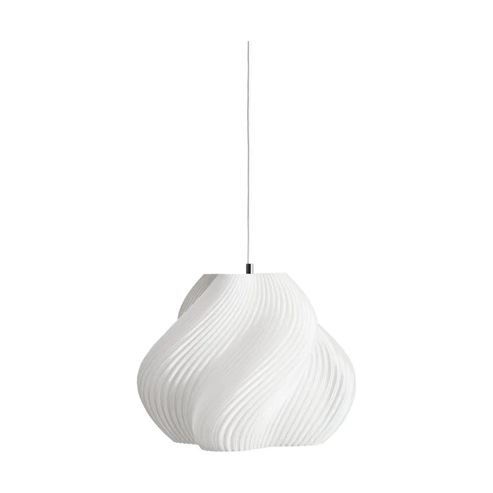 Soft Serve pendant - White-chrome, 03, 30 cm - Crème Atelier