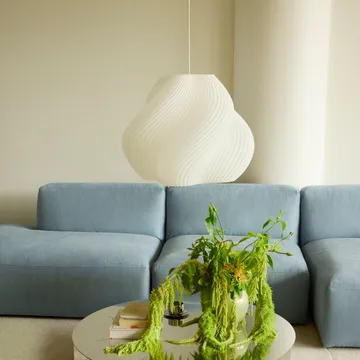 Soft Serve pendant - White-chrome, Mega, 60 cm - Crème Atelier