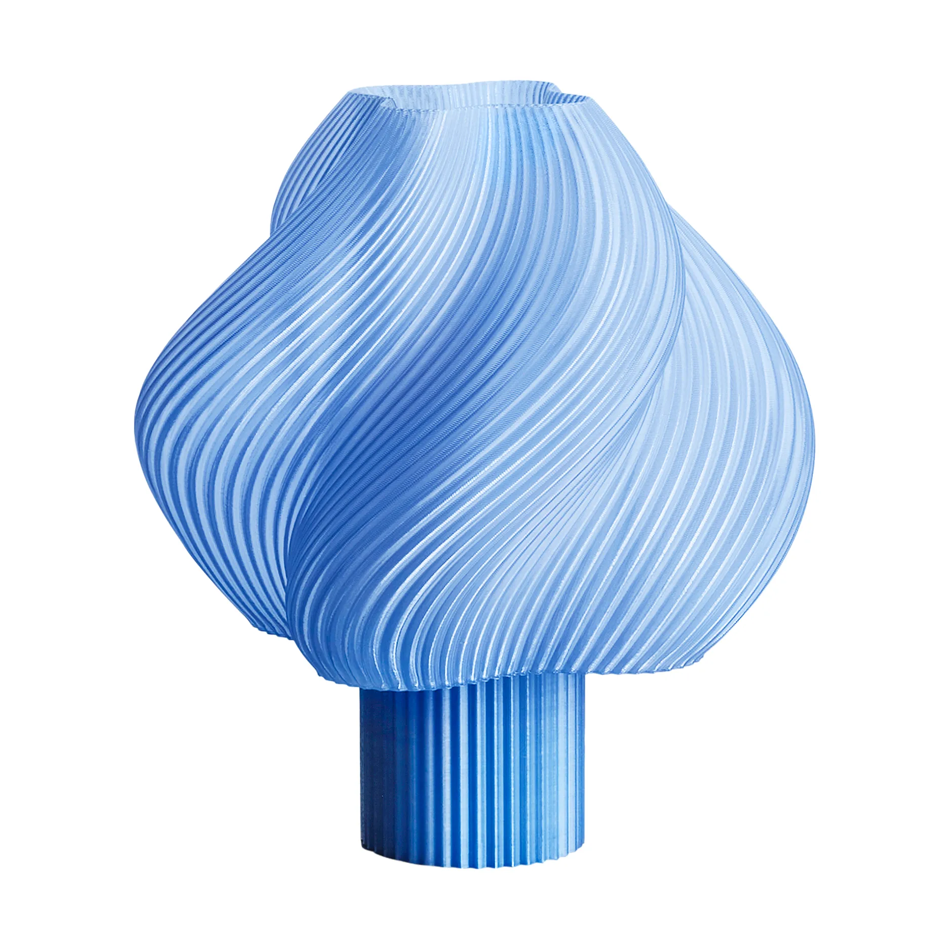 Soft Serve portable table lamp, Blueberry sorbet, 23 cm Crème Atelier