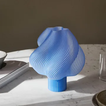 Soft Serve portable table lamp - Blueberry sorbet, 23 cm - Crème Atelier