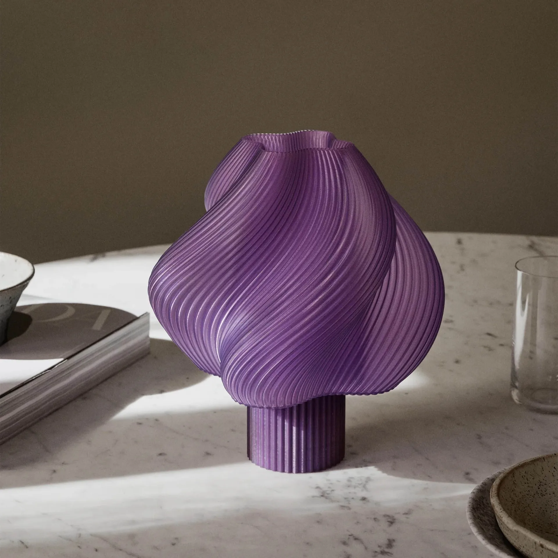 Soft Serve portable table lamp, Lavender sorbet, 23 cm Crème Atelier