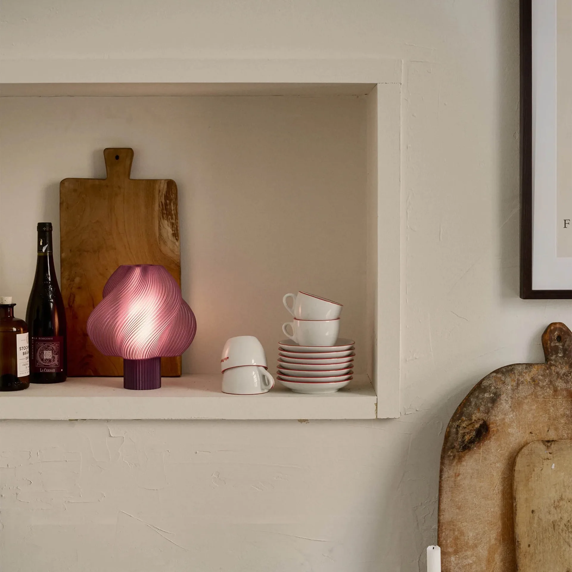 Soft Serve portable table lamp, Lavender sorbet, 23 cm Crème Atelier