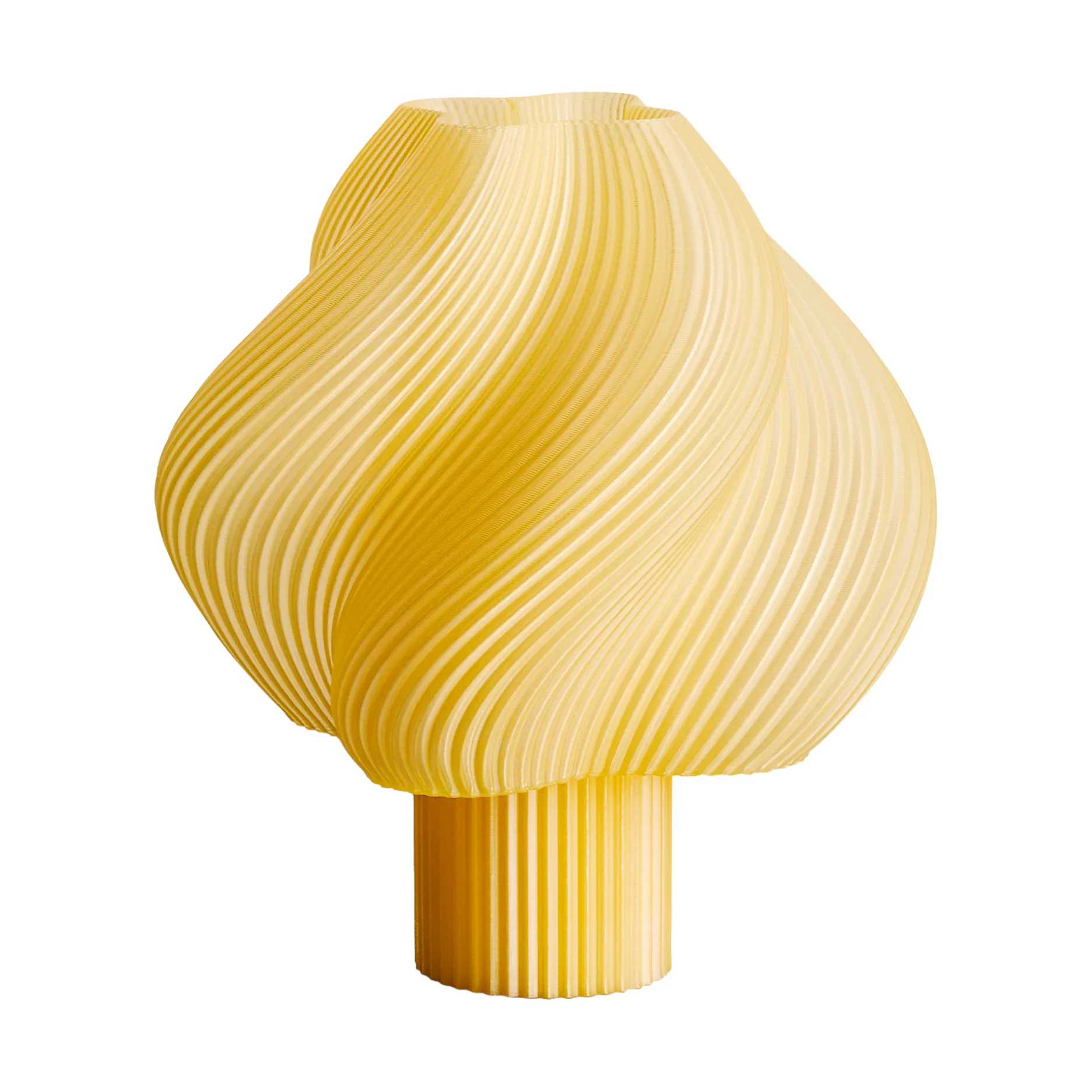 Soft Serve portable table lamp, Limoncello sorbet, 23 cm Crème Atelier