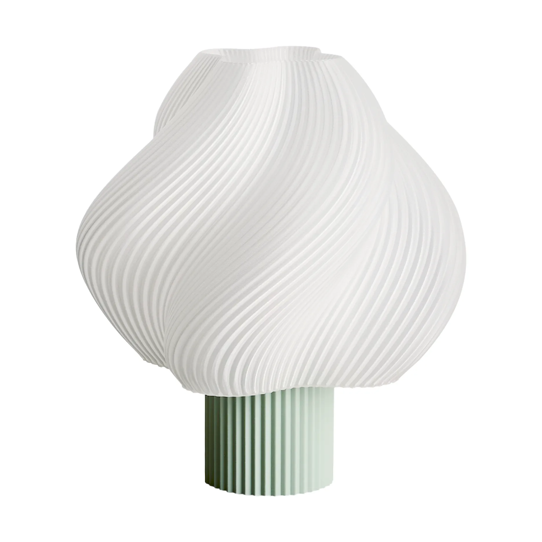 Soft Serve portable table lamp, Matcha, 23 cm Crème Atelier