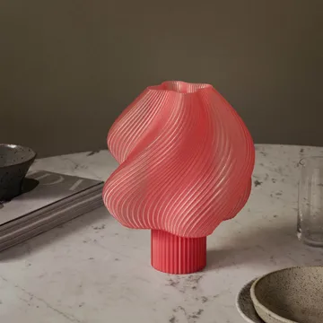 Soft Serve portable table lamp - Peach sorbet, 23 cm - Crème Atelier