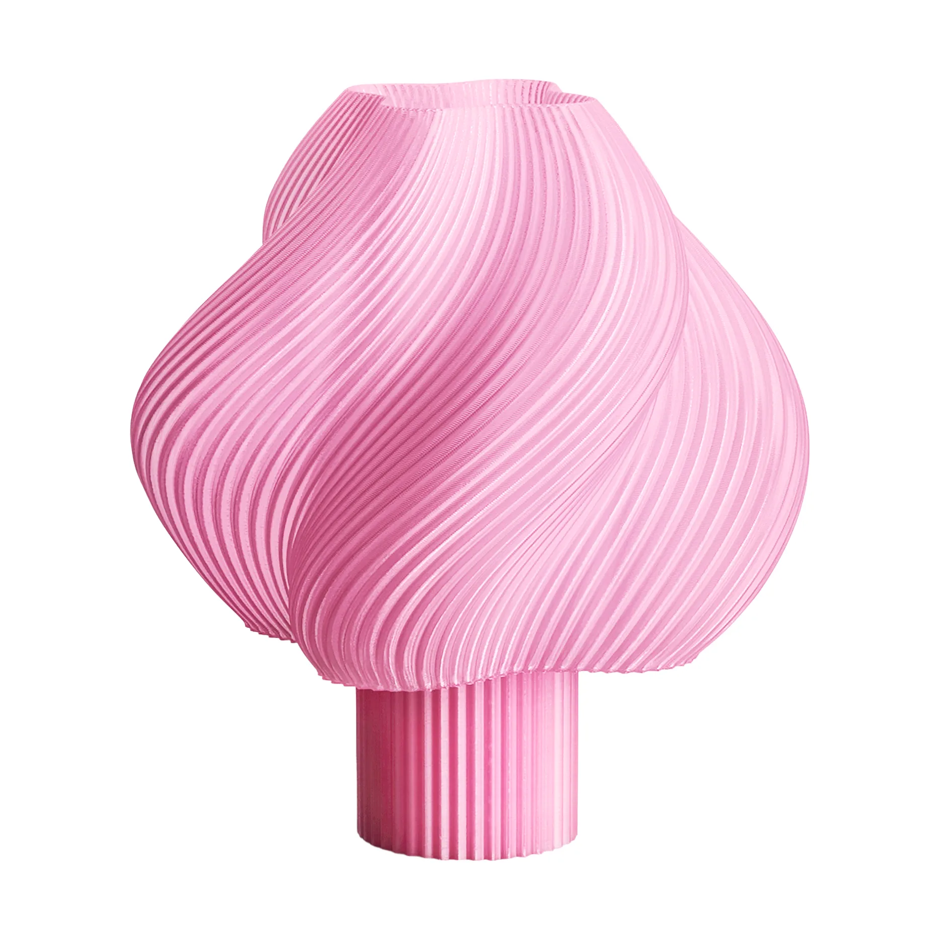 Soft Serve portable table lamp, Rose sorbet, 23 cm Crème Atelier