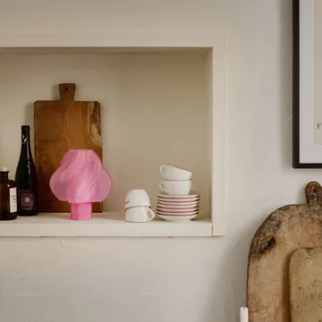 Soft Serve portable table lamp - Rose sorbet, 23 cm - Crème Atelier