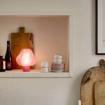 Soft Serve portable table lamp - Rose sorbet, 23 cm - Crème Atelier