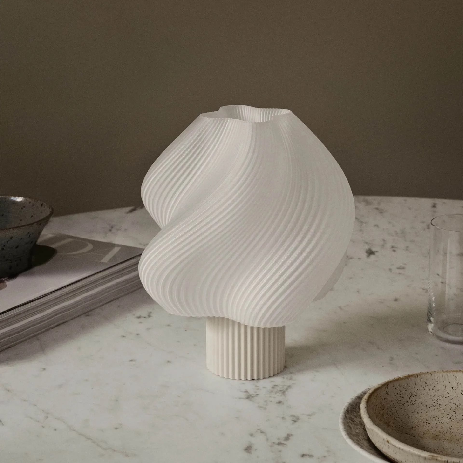 Soft Serve portable table lamp Crème Atelier