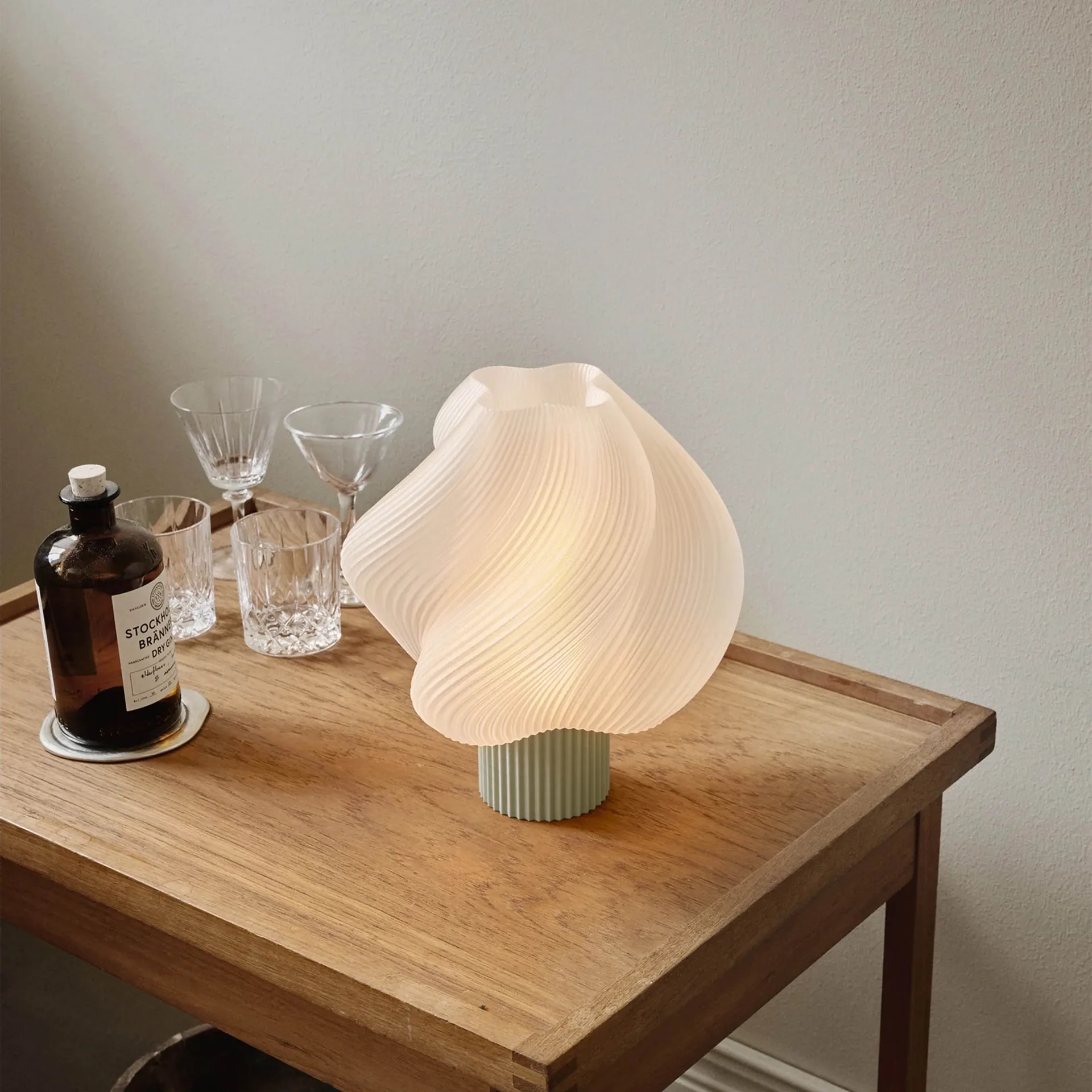 Soft Serve table lamp, Matcha, Regular, 26 cm Crème Atelier