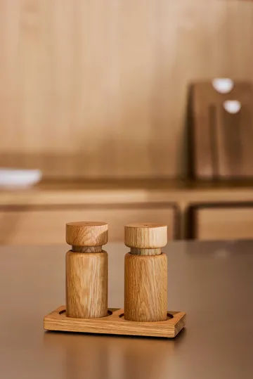 Helsinki salt and pepper mill set - Oak, mini, 2 pieces - Crushgrind
