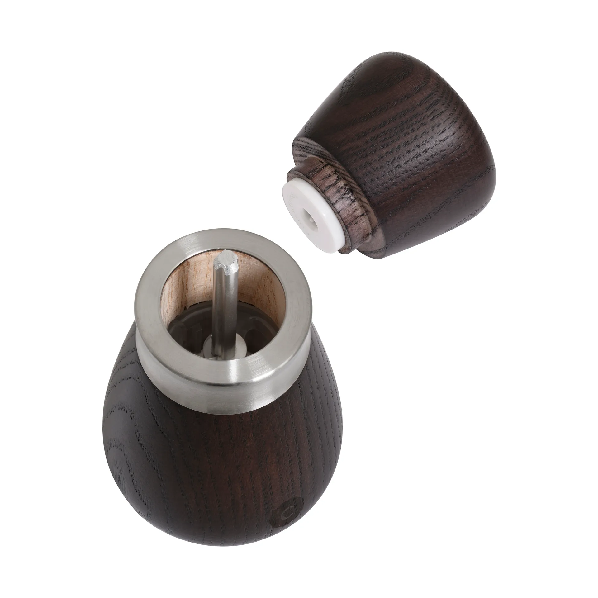 Kyoto spice grinder, Brown glaze, FSC ash, 10 cm Crushgrind