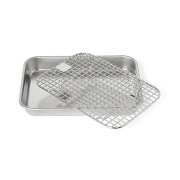 Culimat gastro container with cooling rack - Stainless steel, 18x14x2,5 cm - Culimat