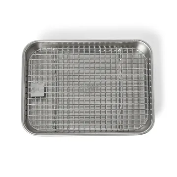 Culimat gastro container with cooling rack - Stainless steel, 18x14x2,5 cm - Culimat