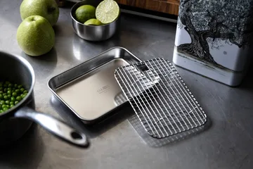 Culimat gastro container with cooling rack - Stainless steel, 18x14x2,5 cm - Culimat