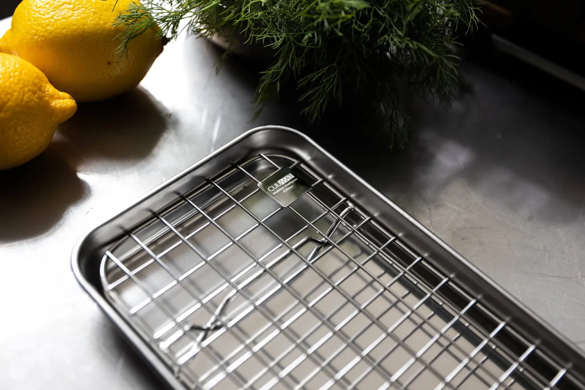 Culimat gastro container with cooling rack, Stainless steel, 38x14x2,5 cm Culimat