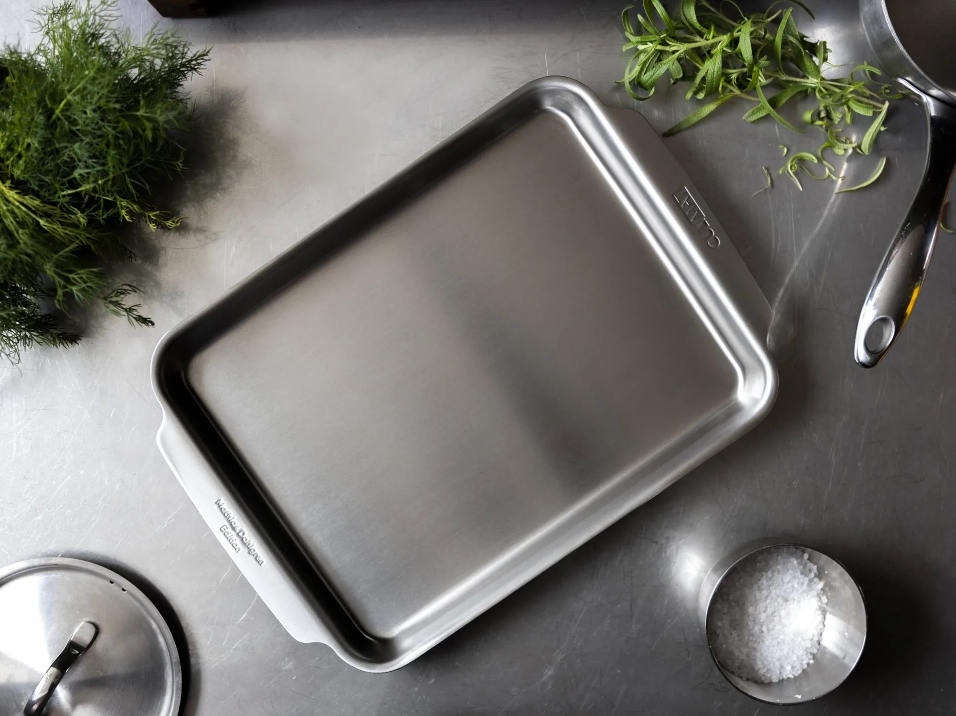 Culimat oven tray, Stainless steel, 34x26x2,5 cm Culimat